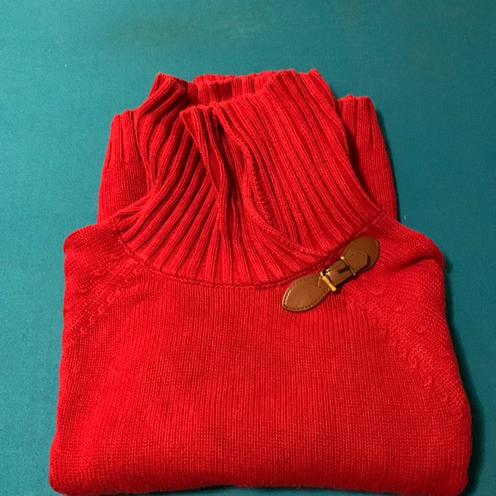 Red Talbots sweater